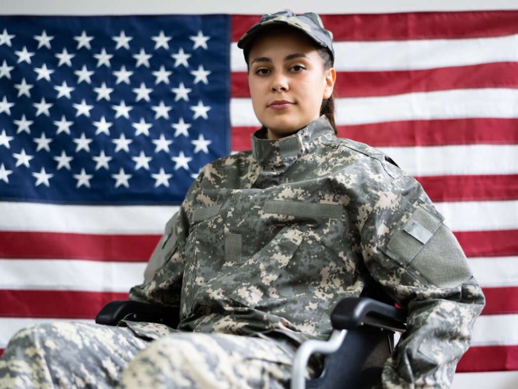 disabled veteran in a wheelchair